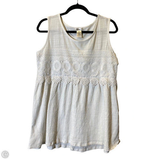 Top Sleeveless By Cmc In White, Size: M