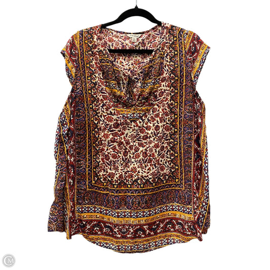 Top Sleeveless By Lucky Brand In Multi-colored, Size: 1x