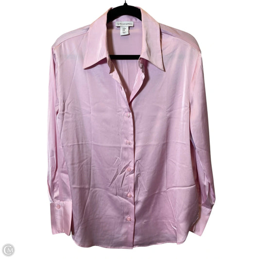 Blouse Long Sleeve By Cupcakes And Cashmere In Pink, Size: M
