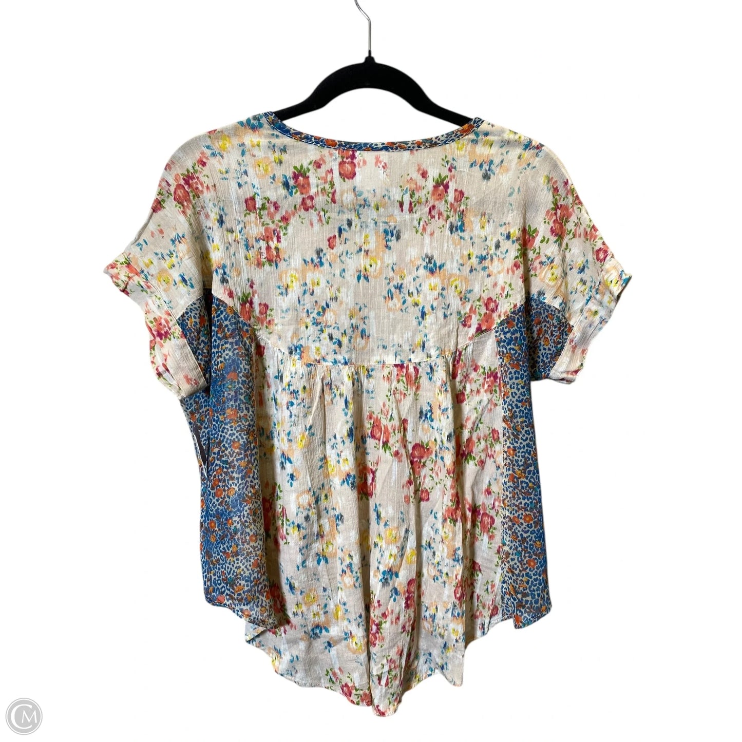 Top Short Sleeve By Ivy Jane In Multi-colored, Size: Xs