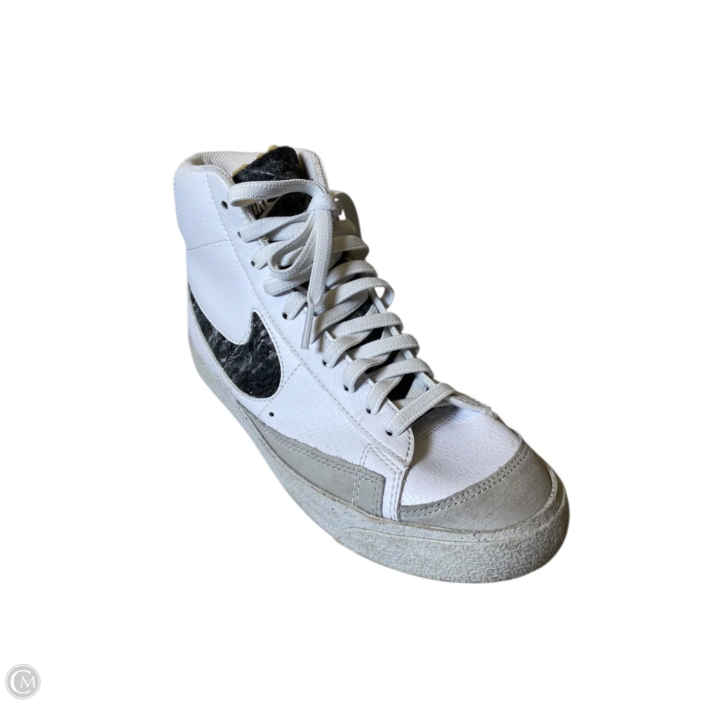 Shoes Flats By Nike In Grey & White, Size: 7