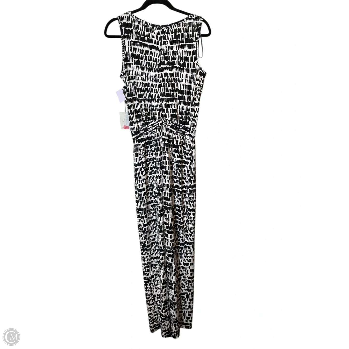 Jumpsuit By Calvin Klein In Black & White, Size: 8