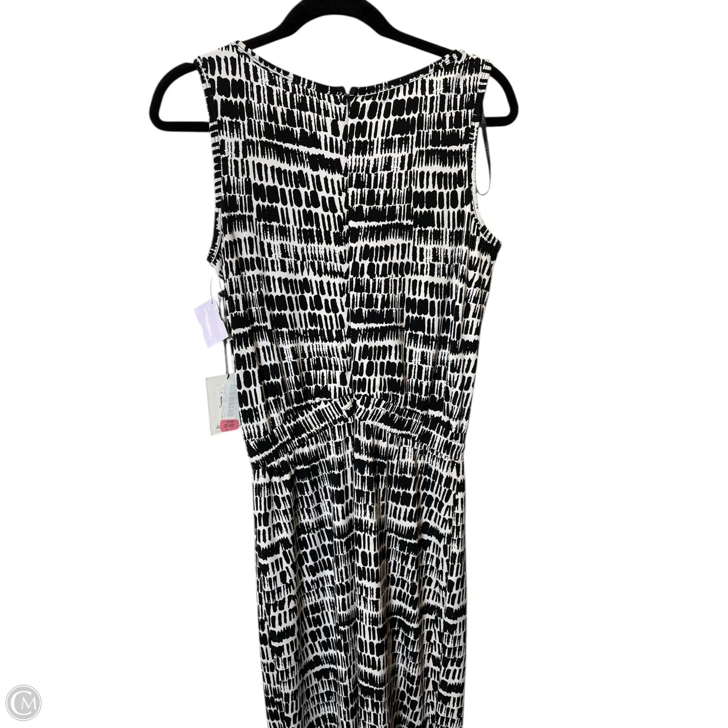 Jumpsuit By Calvin Klein In Black & White, Size: 8