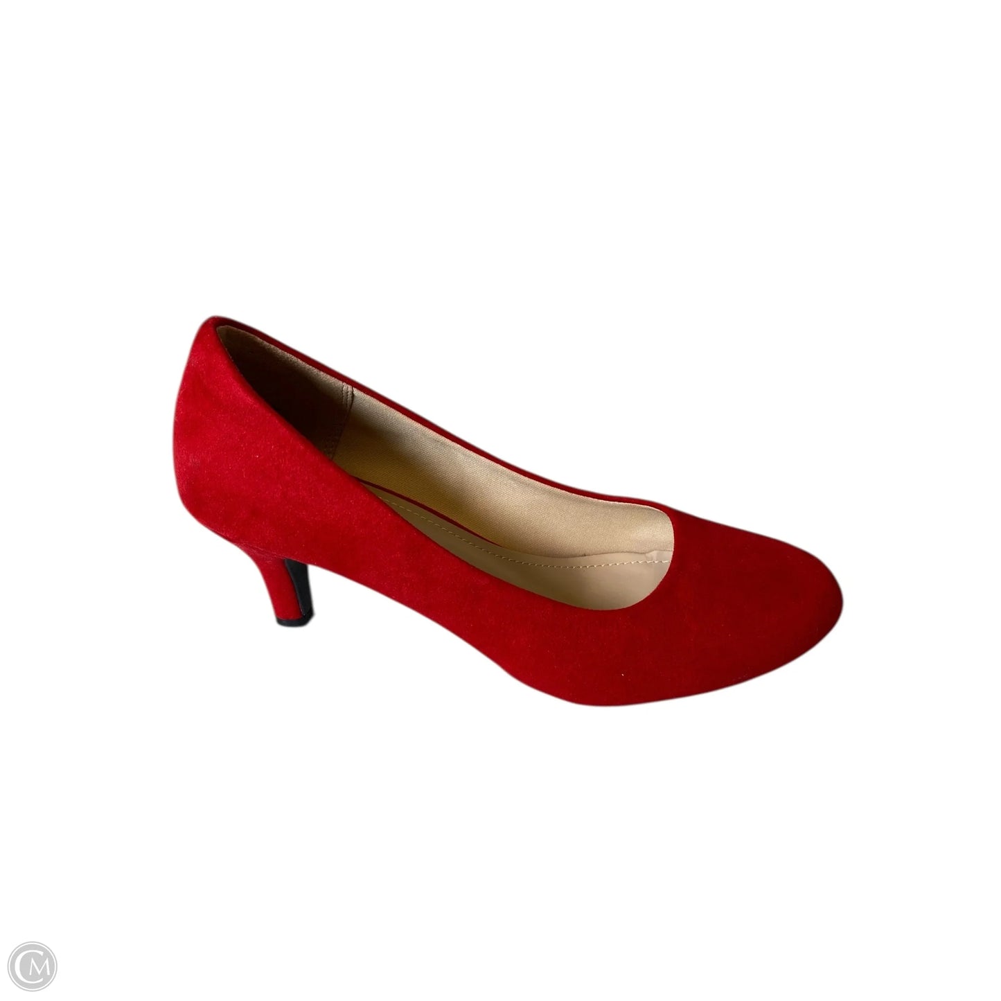 Shoes Heels Kitten By Cmc In Red, Size: 7