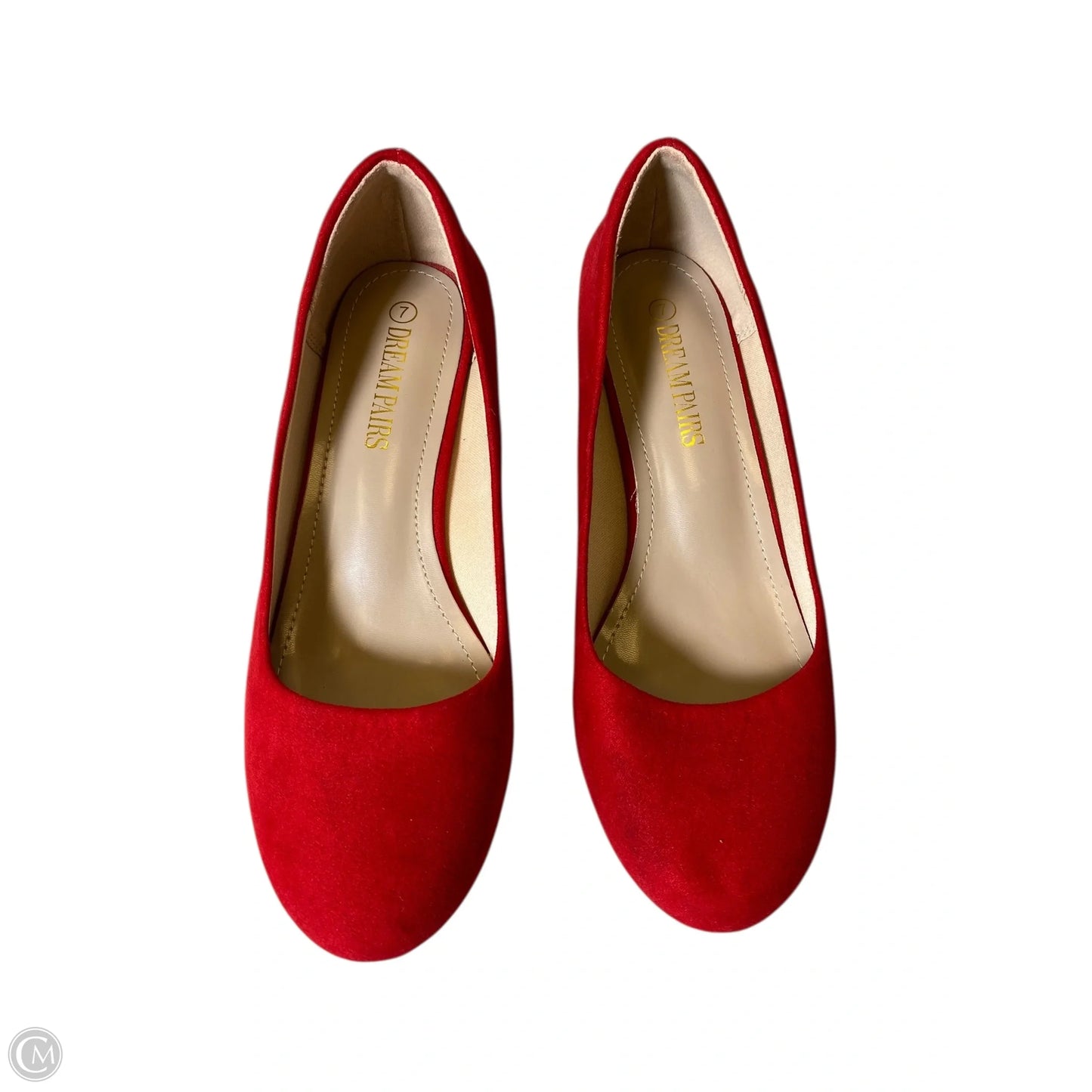 Shoes Heels Kitten By Cmc In Red, Size: 7