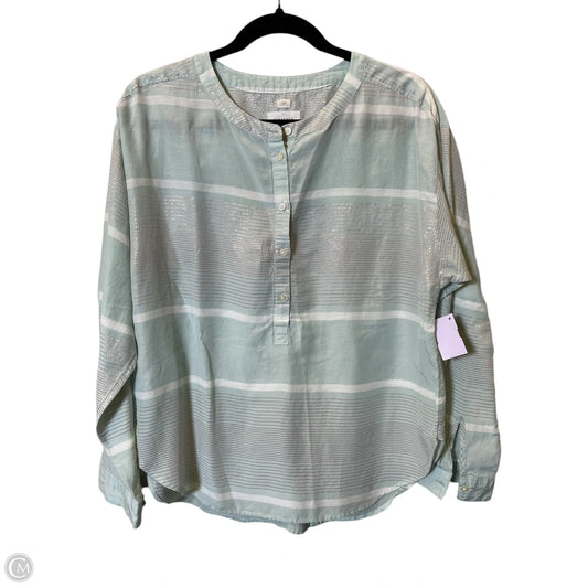 Top Long Sleeve By Loft In Green, Size: M