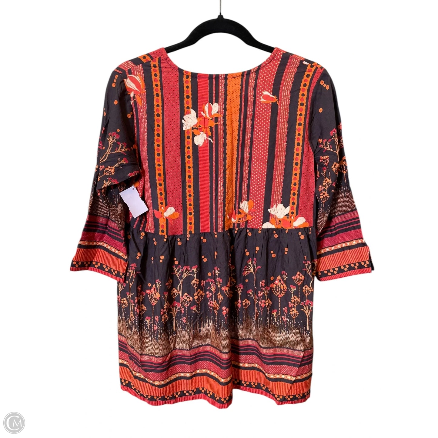 Top 3/4 Sleeve By Cmc In Multi-colored, Size: M