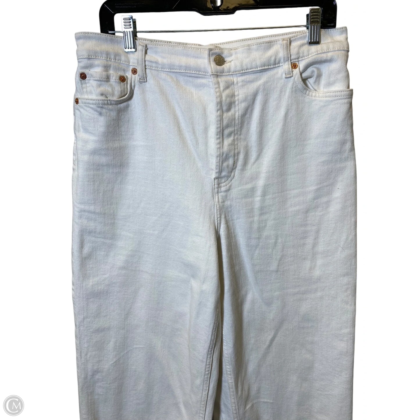 Jeans Wide Leg By Rails In White, Size: 12