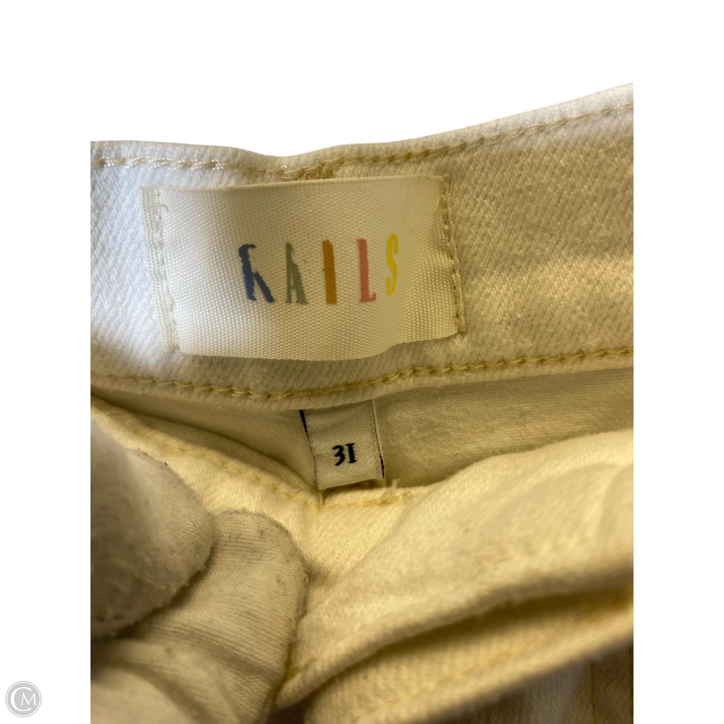 Jeans Wide Leg By Rails In White, Size: 12
