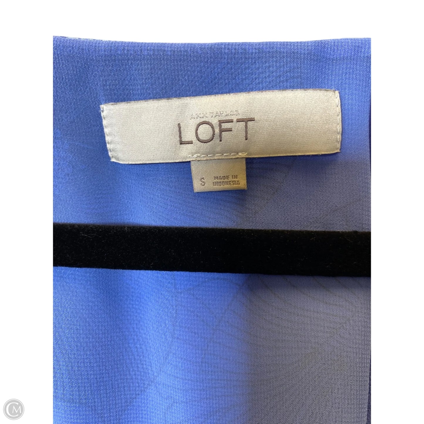 Top Sleeveless By Loft In Blue, Size: S