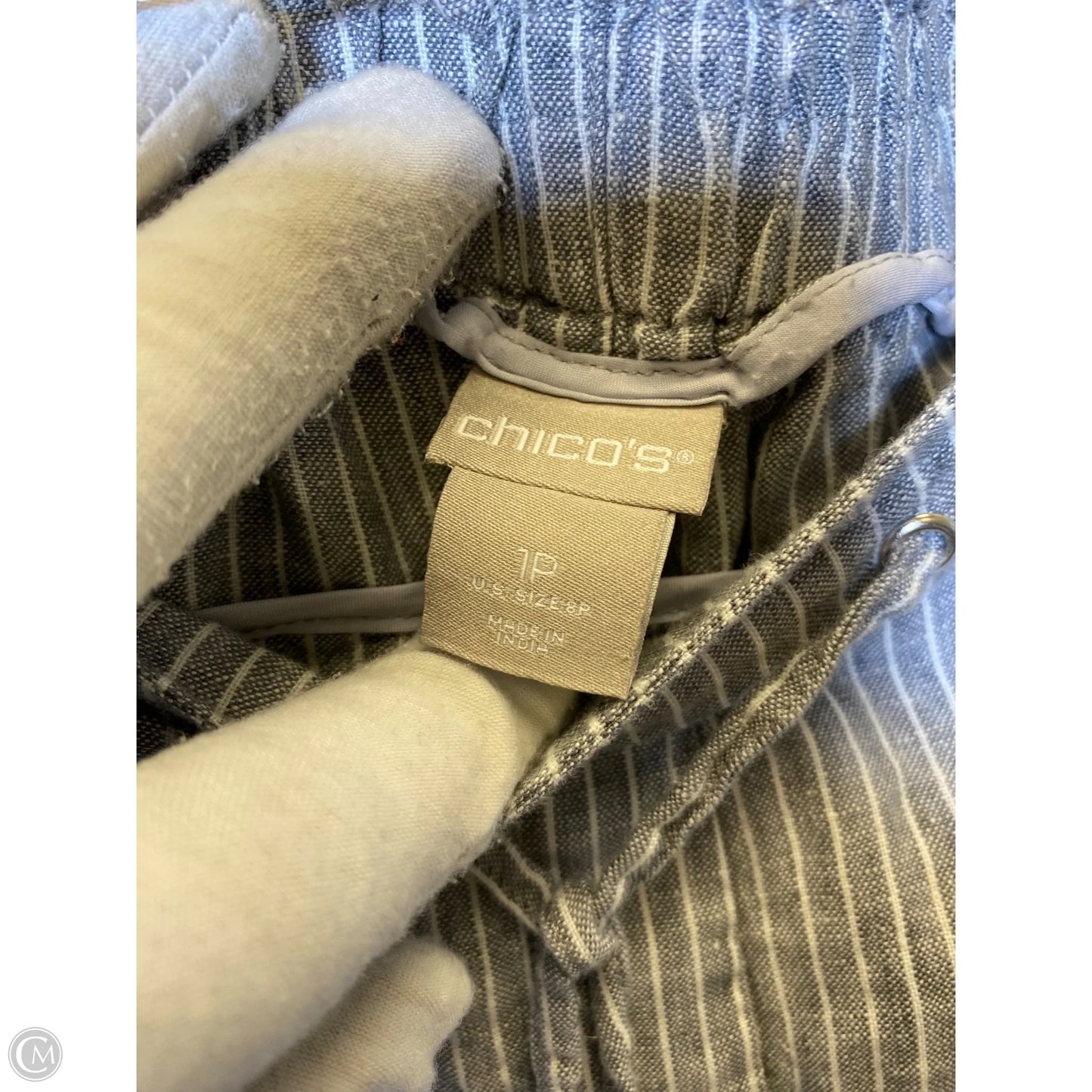 Shorts By Chicos In Striped Pattern, Size: Mp
