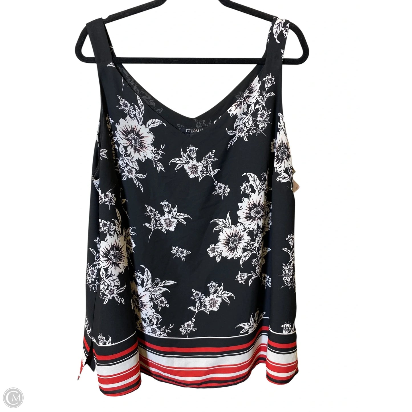 Top Sleeveless By Roz And Ali In Multi-colored, Size: 2x