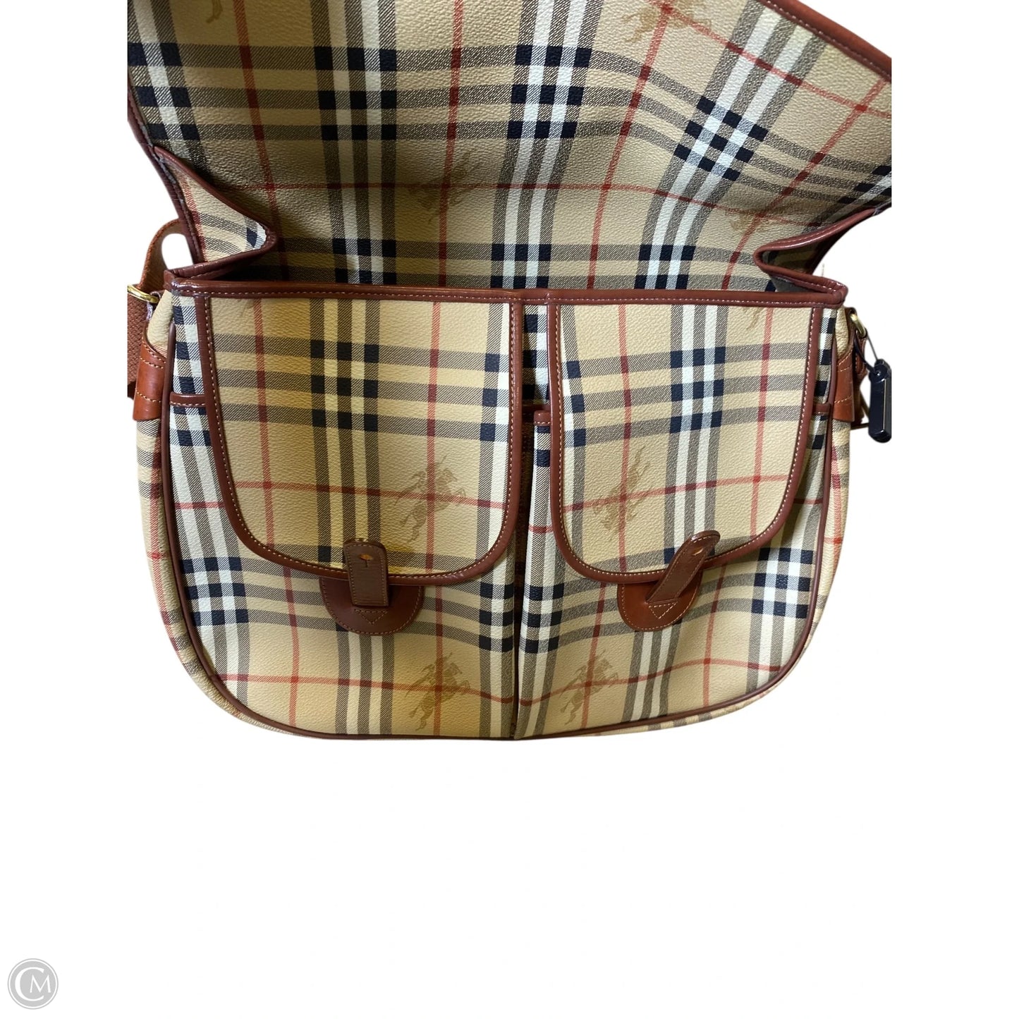 Laptop Bag Luxury Designer By Burberry, Size: Large