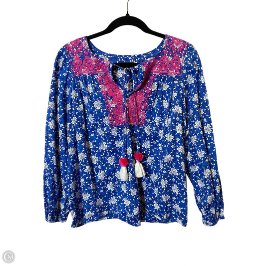 Top Long Sleeve By J. Crew In Multi-colored, Size: S