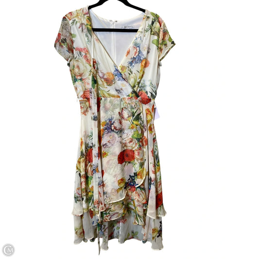 Dress Casual Midi By Sandra Darren In Floral Print, Size: 6