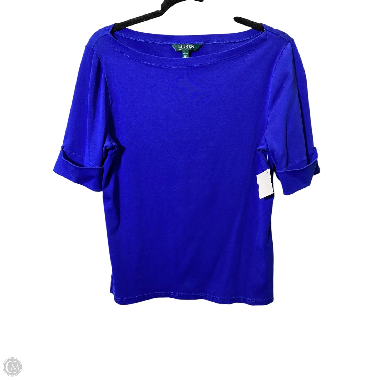 Top 3/4 Sleeve By Lauren By Ralph Lauren In Blue, Size: Xl