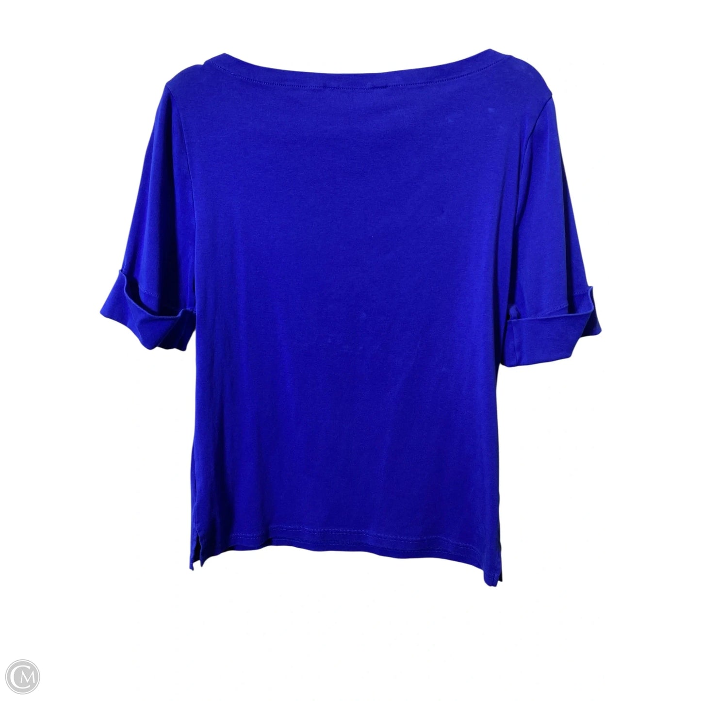 Top 3/4 Sleeve By Lauren By Ralph Lauren In Blue, Size: Xl