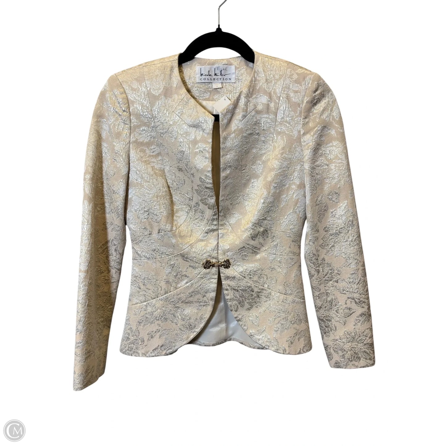 Blazer By Nicole Miller In Cream, Size: 0