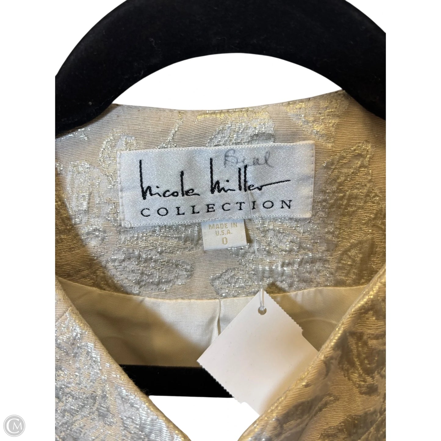 Blazer By Nicole Miller In Cream, Size: 0