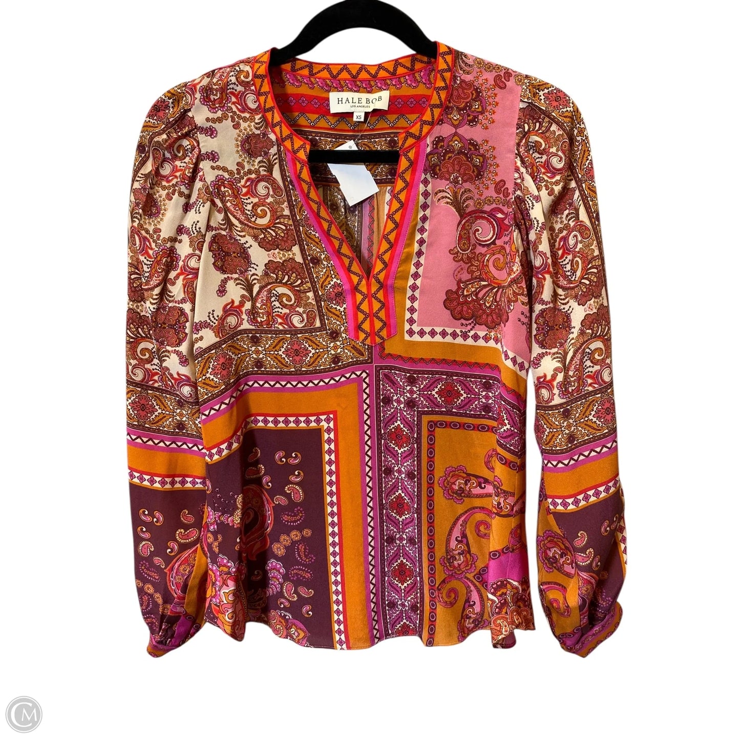 Top Long Sleeve By Hale Bob In Multi-colored, Size: Xs