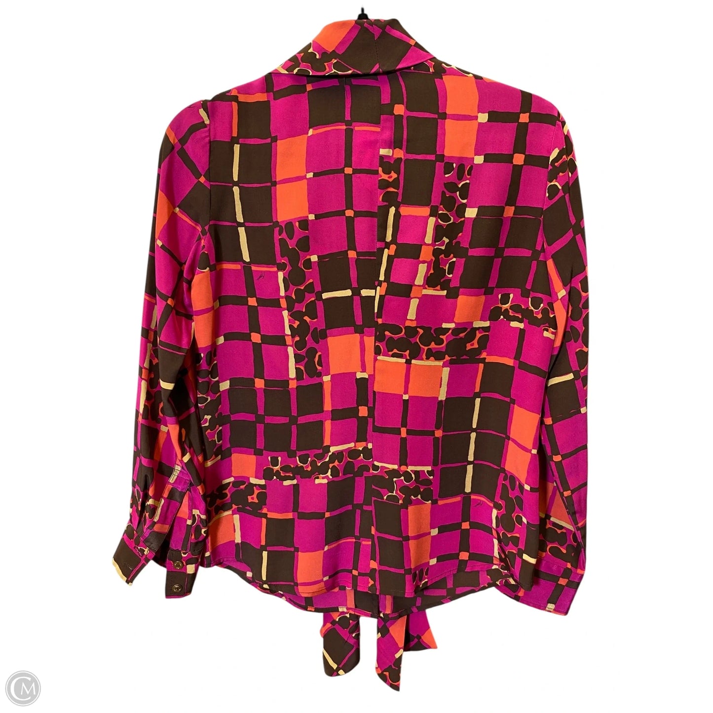Blouse Long Sleeve By Trina Turk In Multi-colored, Size: S