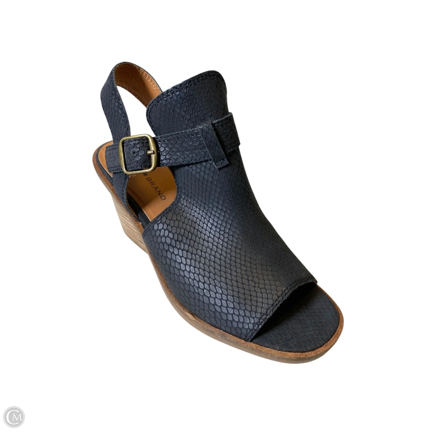 Sandals Heels Block By Lucky Brand In Black, Size: 7
