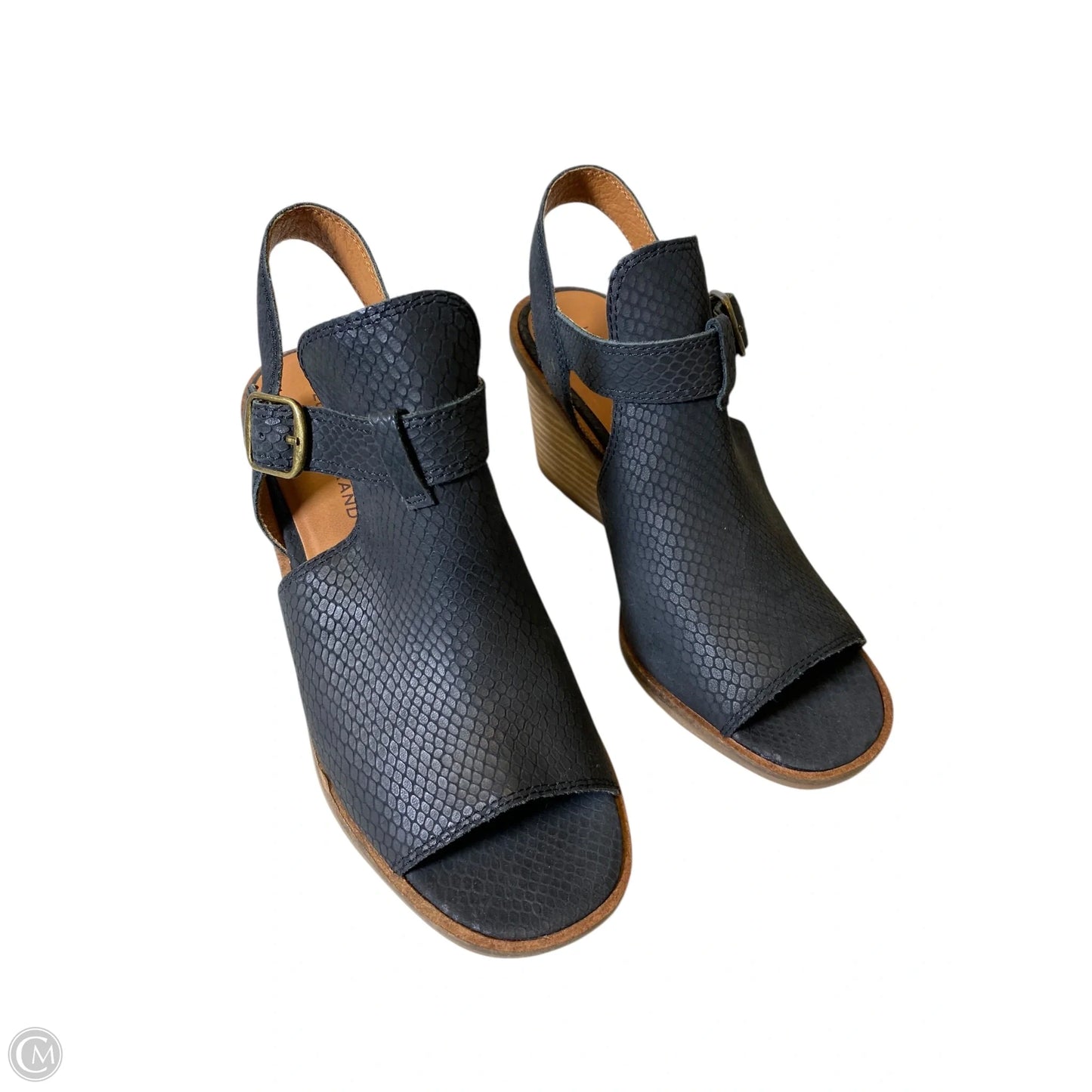Sandals Heels Block By Lucky Brand In Black, Size: 7