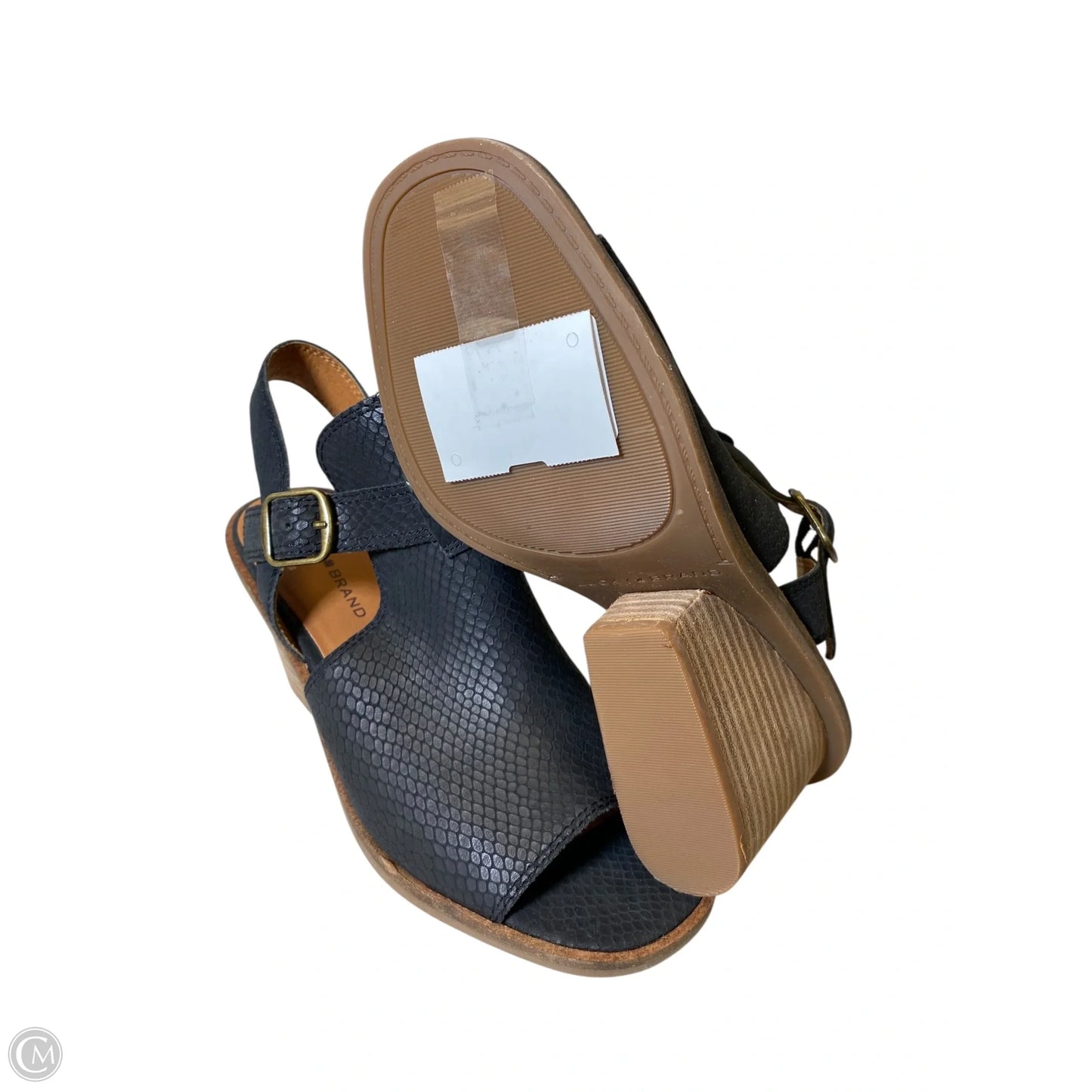 Sandals Heels Block By Lucky Brand In Black, Size: 7