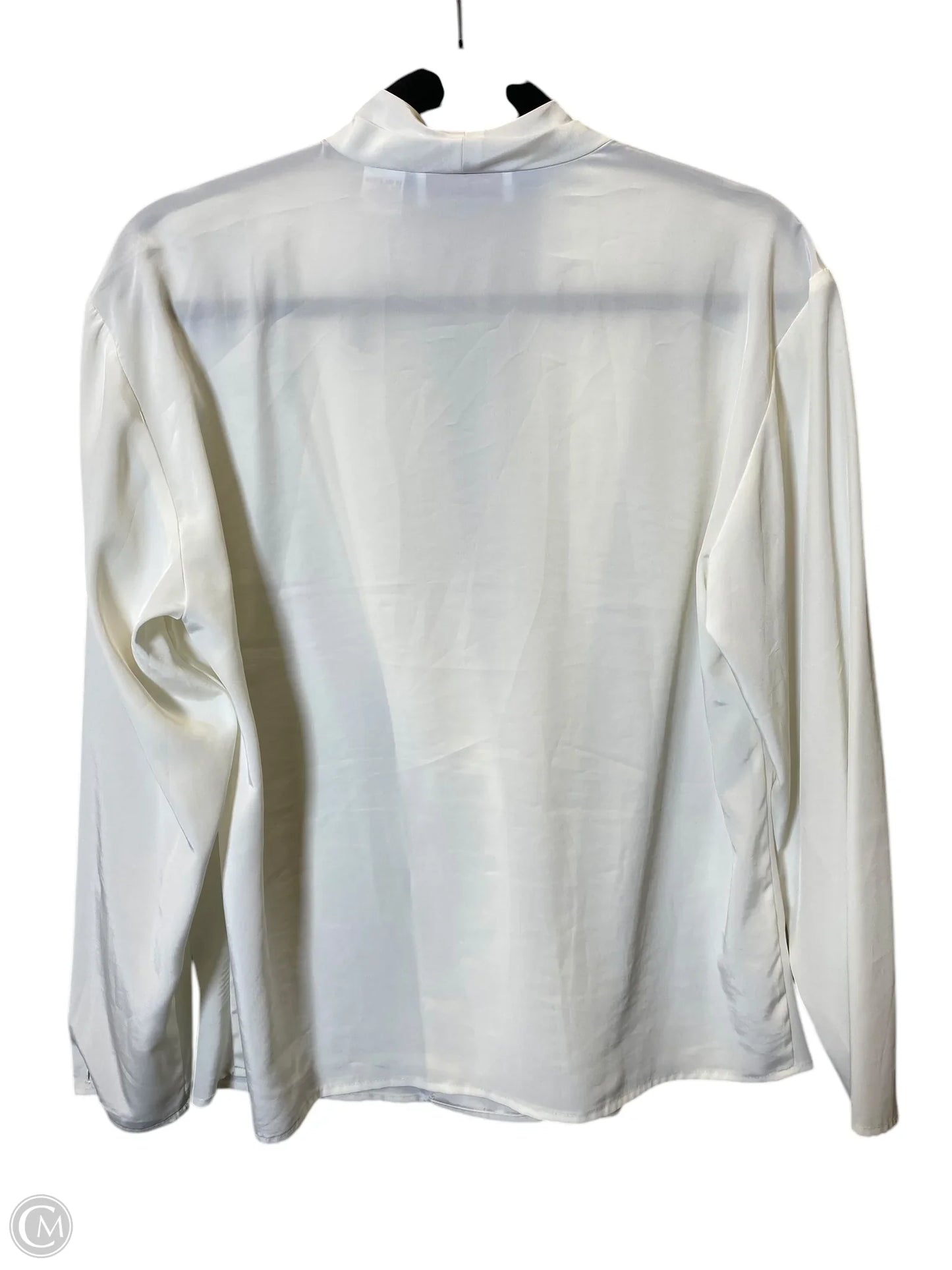 Blouse Long Sleeve By Cmc In Cream, Size: M