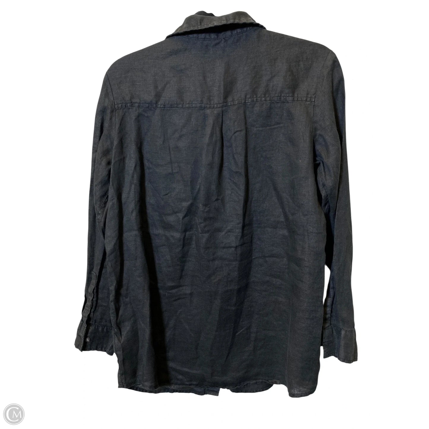 Blouse Long Sleeve By Gap In Black, Size: S