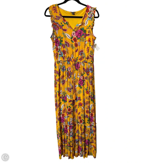 Dress Casual Maxi By Ana In Floral Print, Size: M