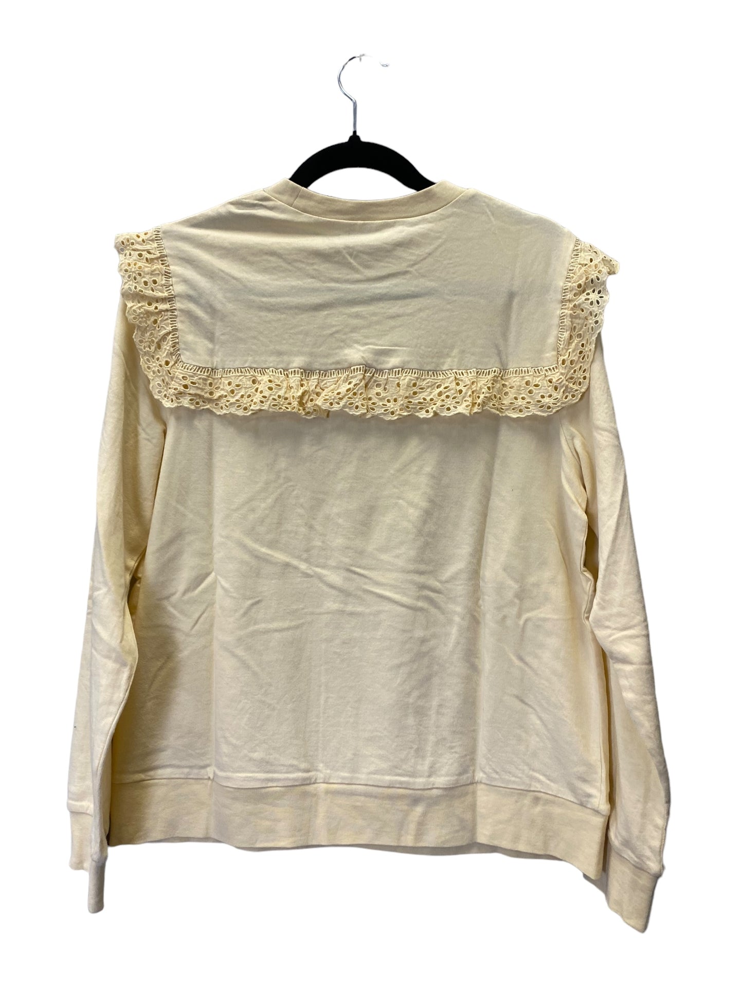 Top Long Sleeve By Influences In Yellow, Size: M