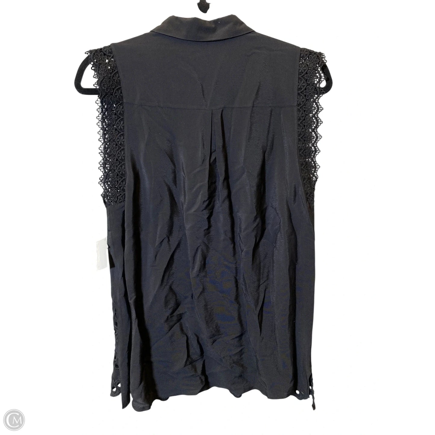 Blouse Sleeveless By Meadow Rue In Black, Size: Lp