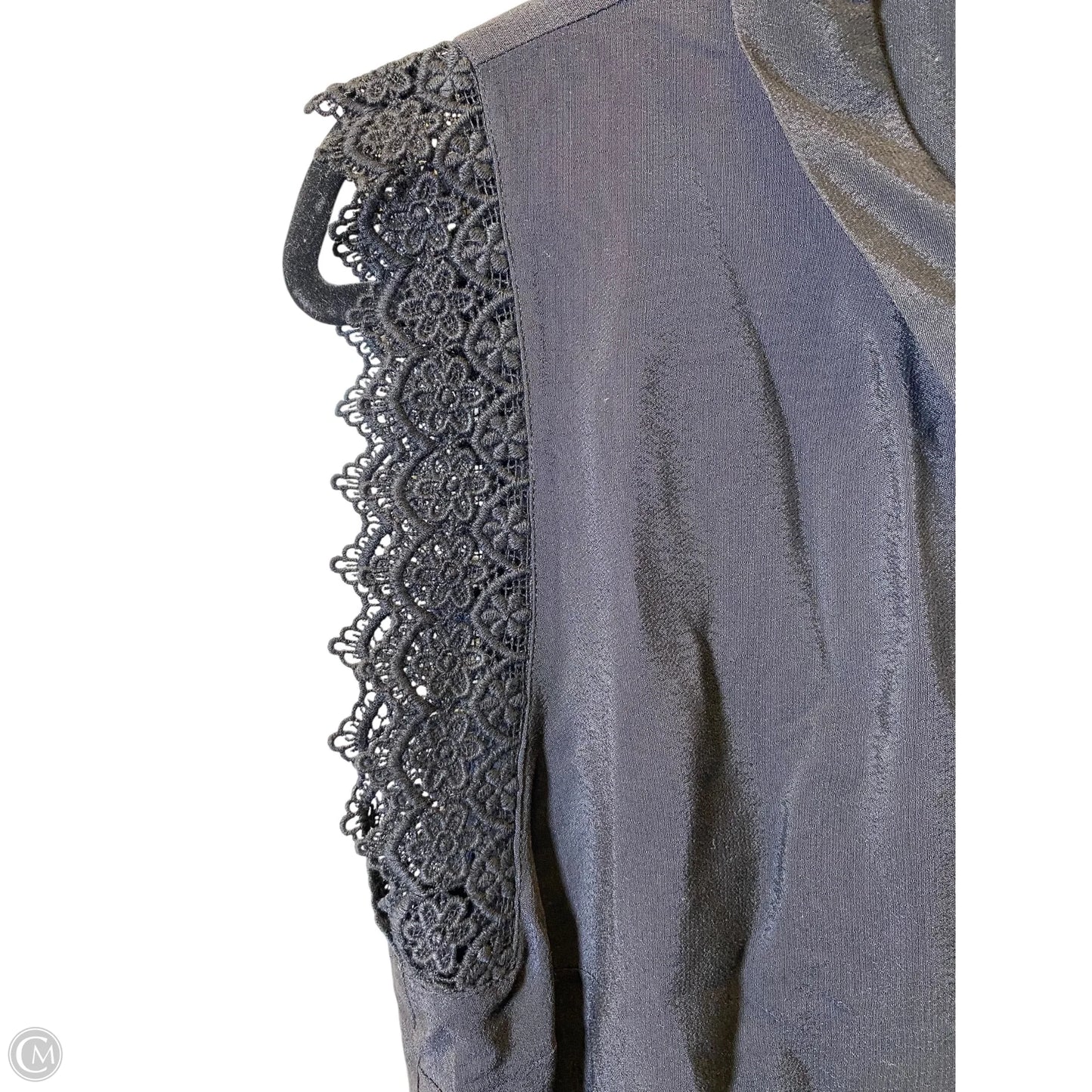 Blouse Sleeveless By Meadow Rue In Black, Size: Lp