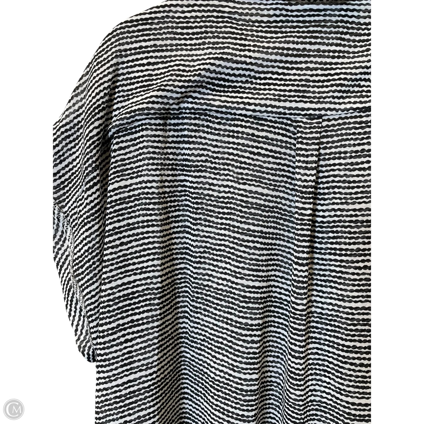 Dress Casual Midi By Cmc In Black & White, Size: L