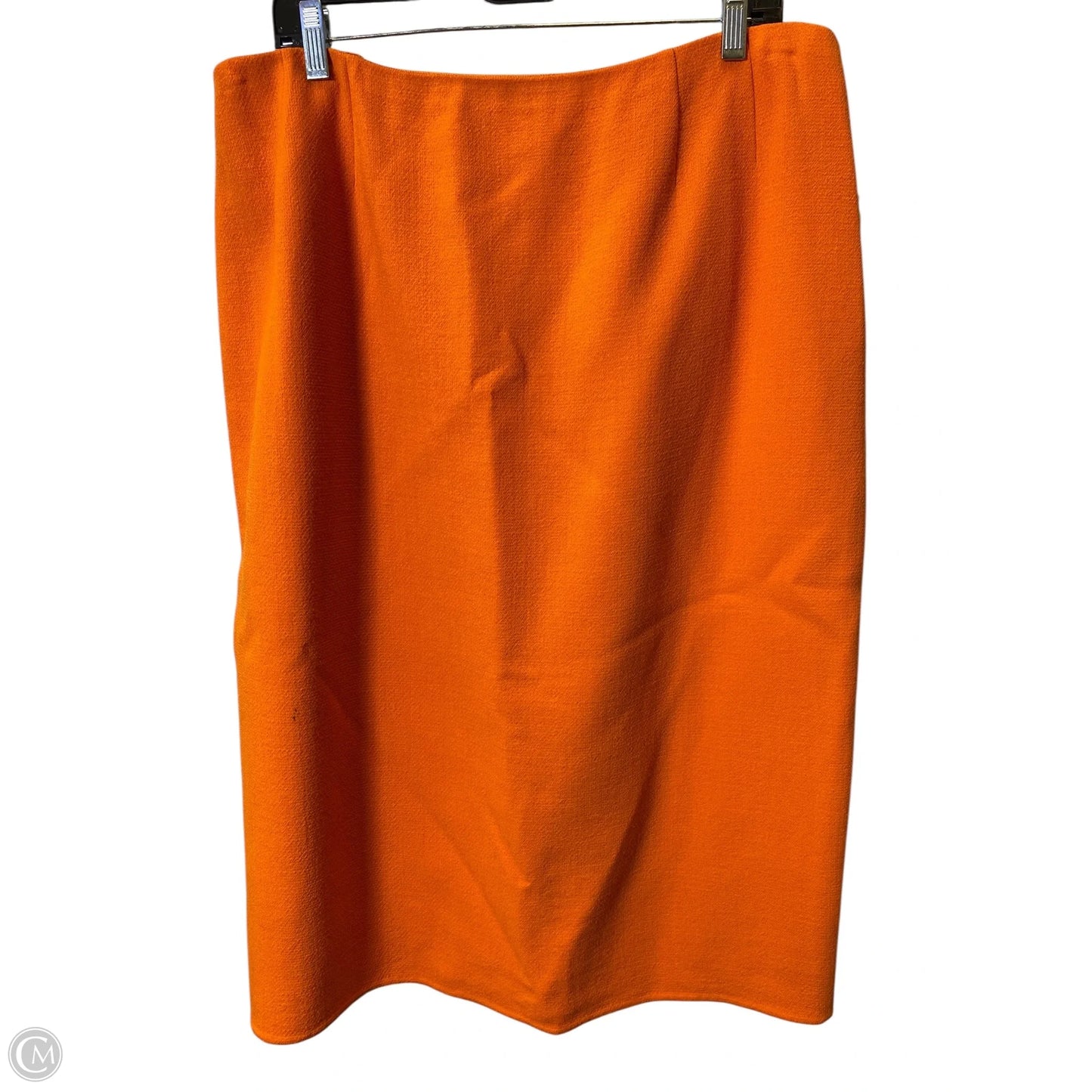 Skirt Midi By Bill Blass In Orange, Size: 18