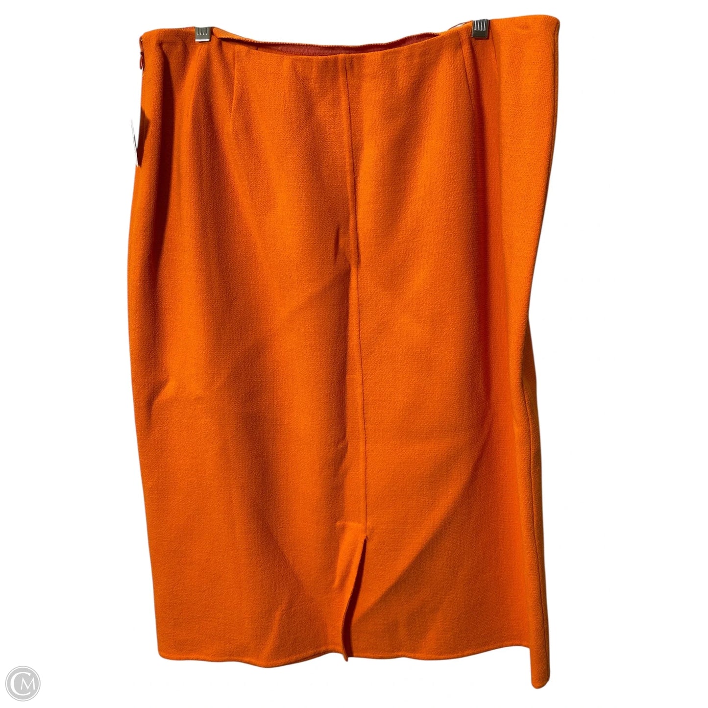 Skirt Midi By Bill Blass In Orange, Size: 18