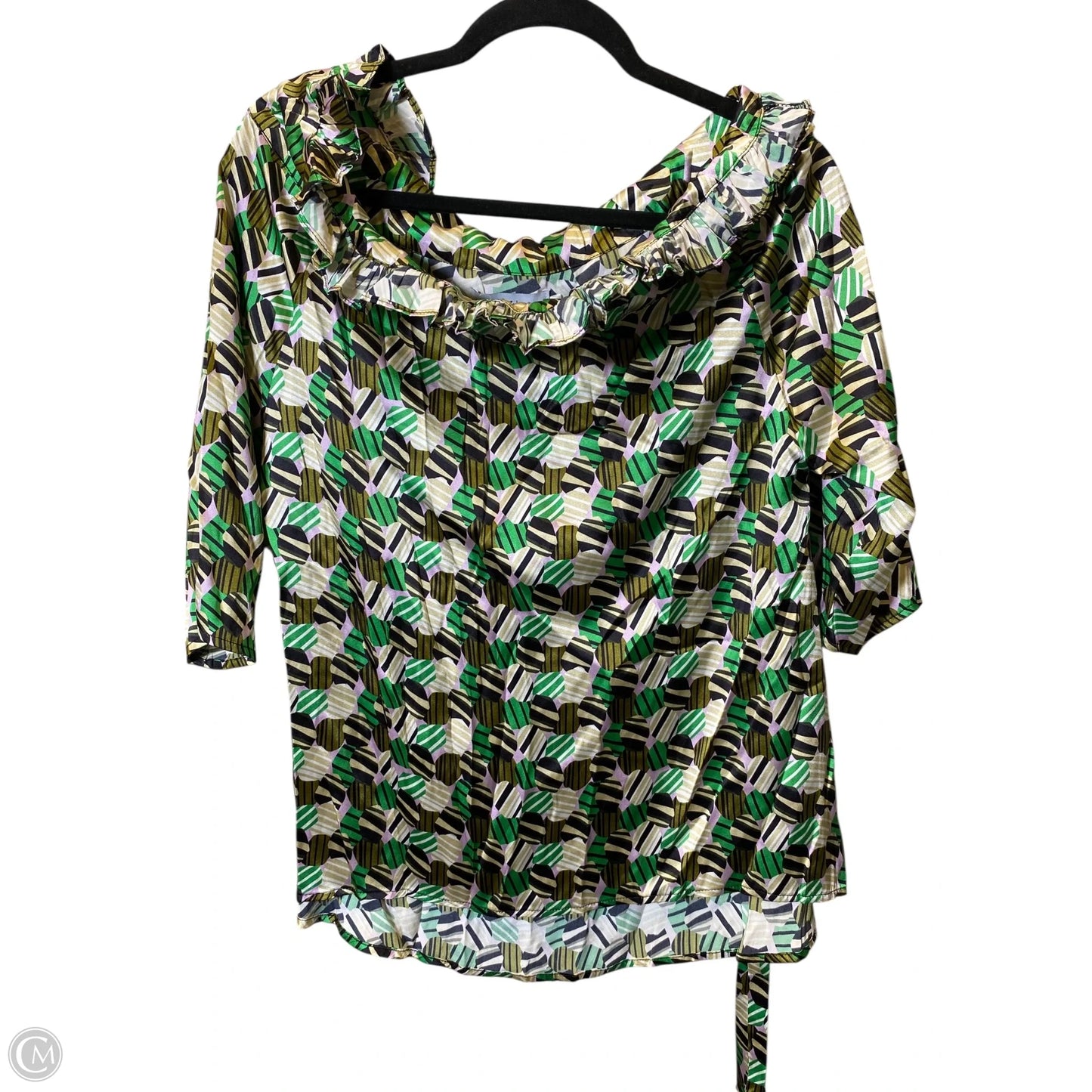 Top Short Sleeve By Cmc In Multi-colored, Size: S