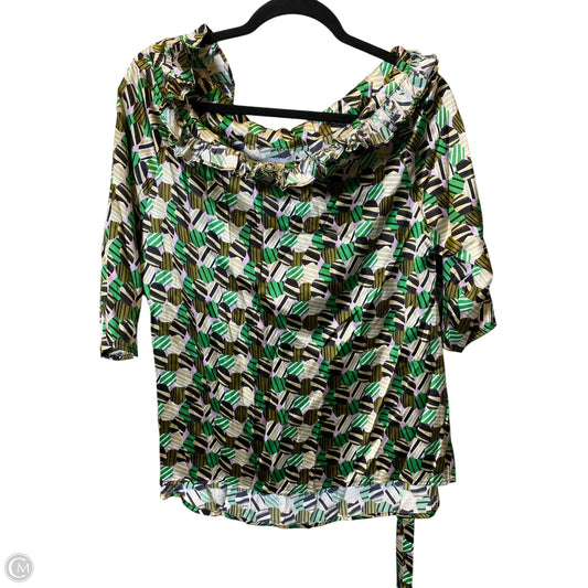 Top Short Sleeve By Cmc In Multi-colored, Size: S