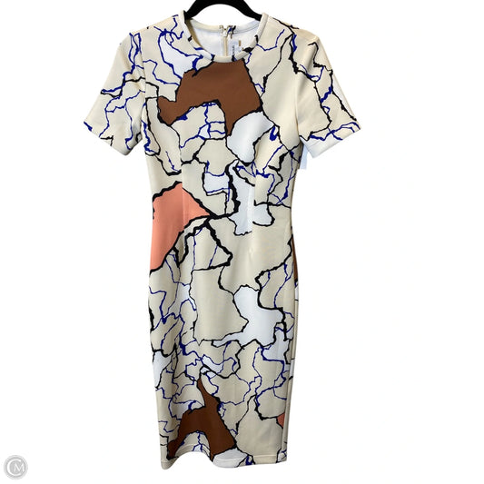 Dress Casual Midi By Cmc In Multi-colored, Size: 2