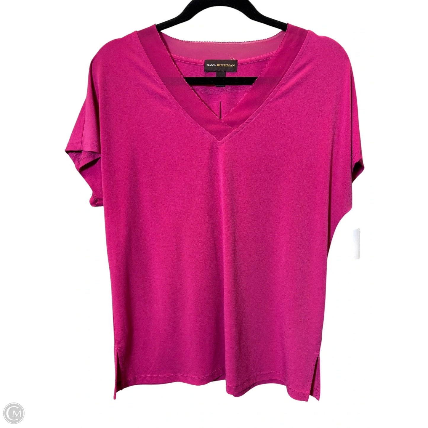Top Short Sleeve By Dana Buchman In Mauve, Size: M
