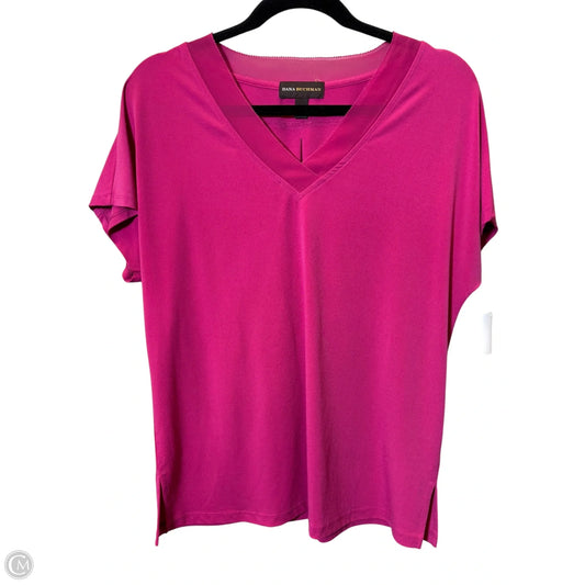 Top Short Sleeve By Dana Buchman In Mauve, Size: M