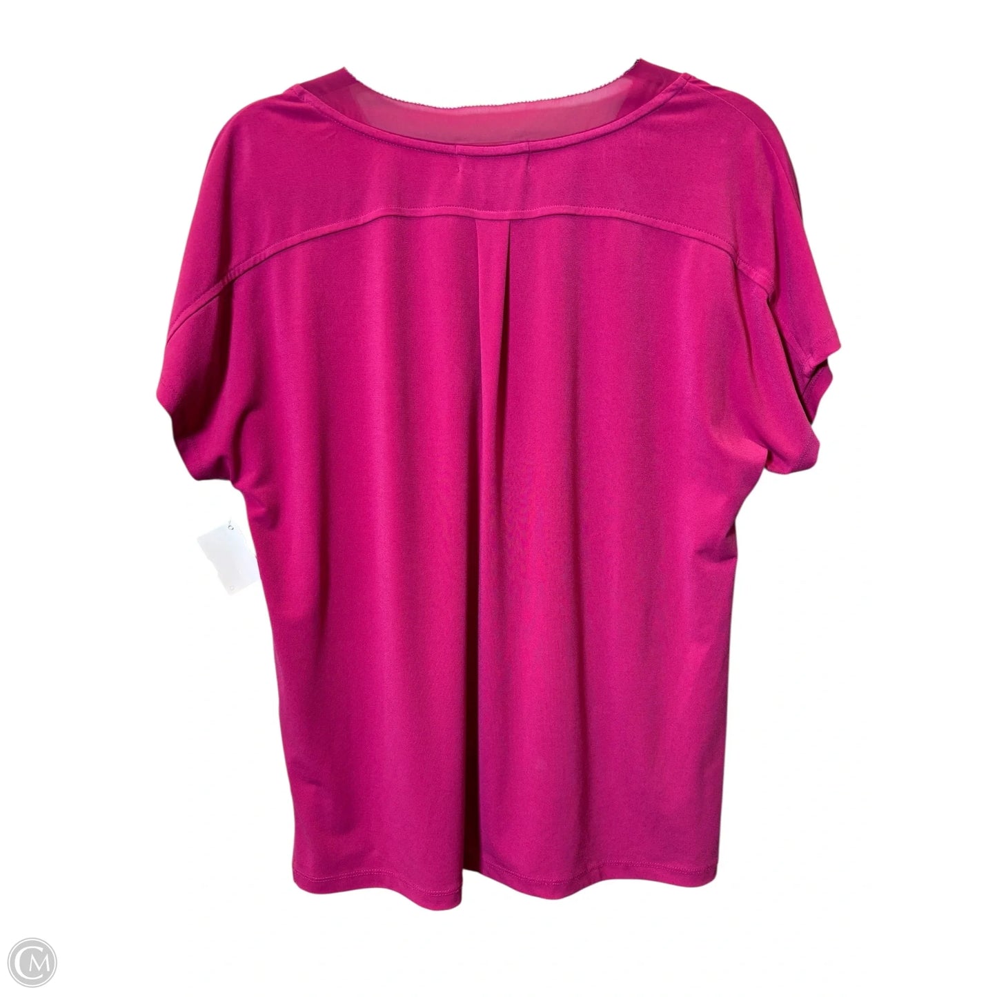 Top Short Sleeve By Dana Buchman In Mauve, Size: M