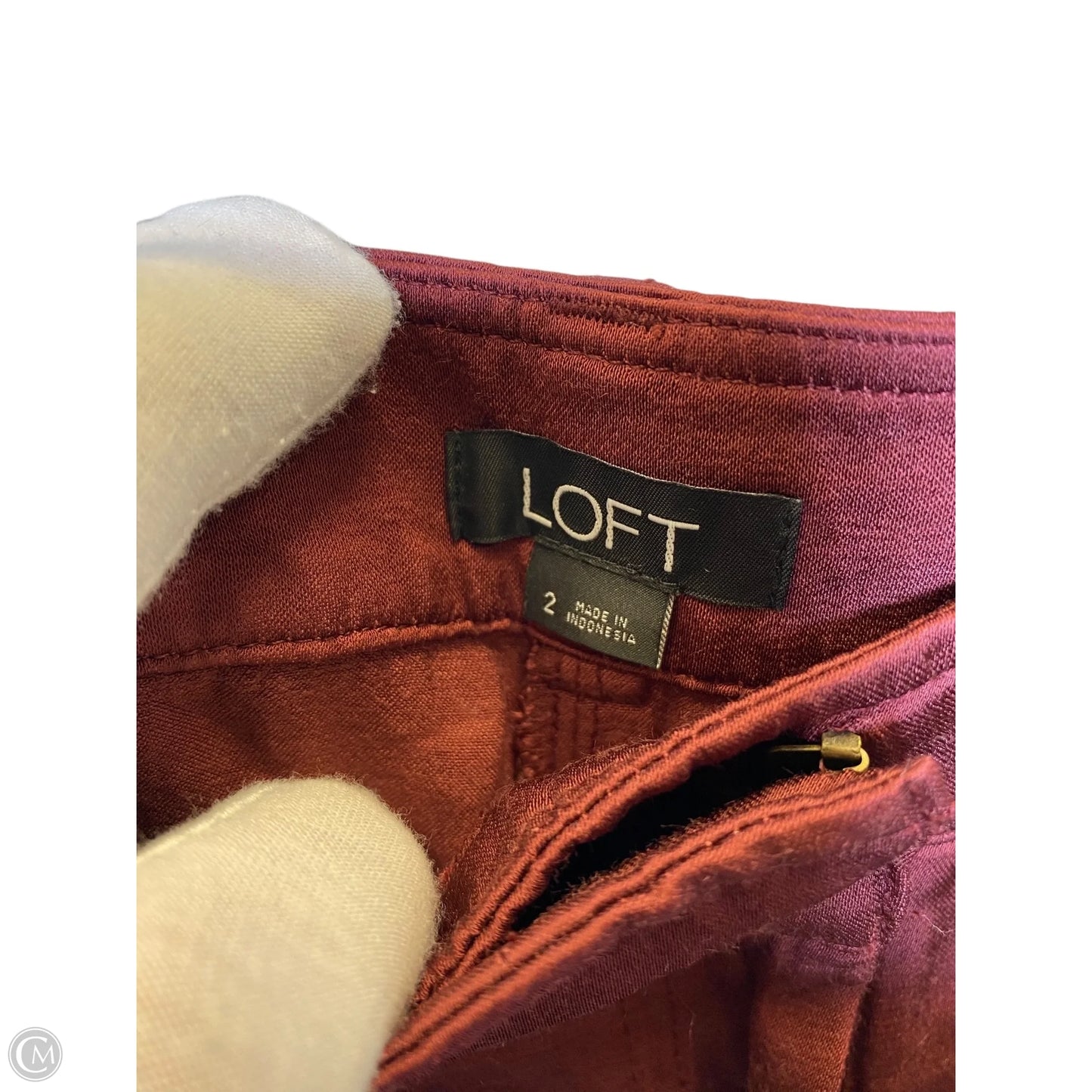 Pants Joggers By Loft In Maroon, Size: 2
