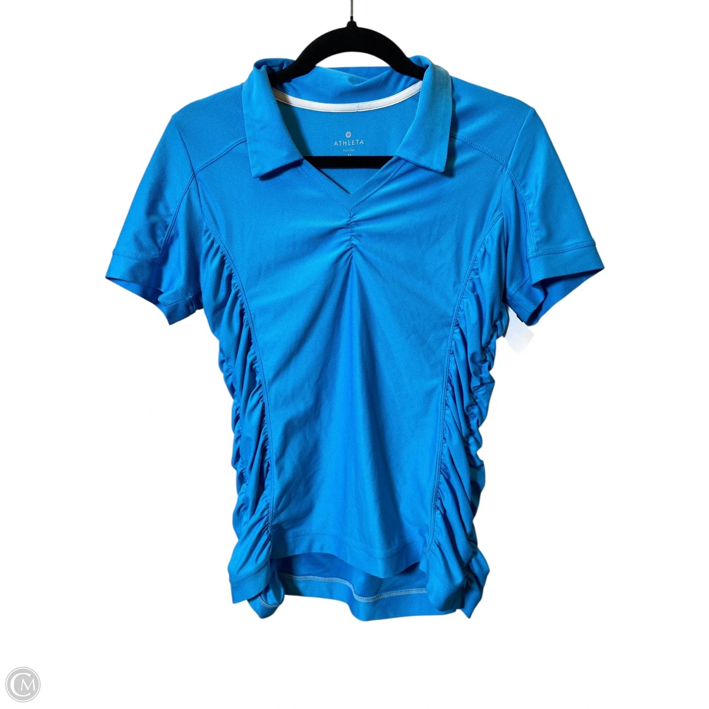 Top Short Sleeve By Athleta In Blue, Size: M