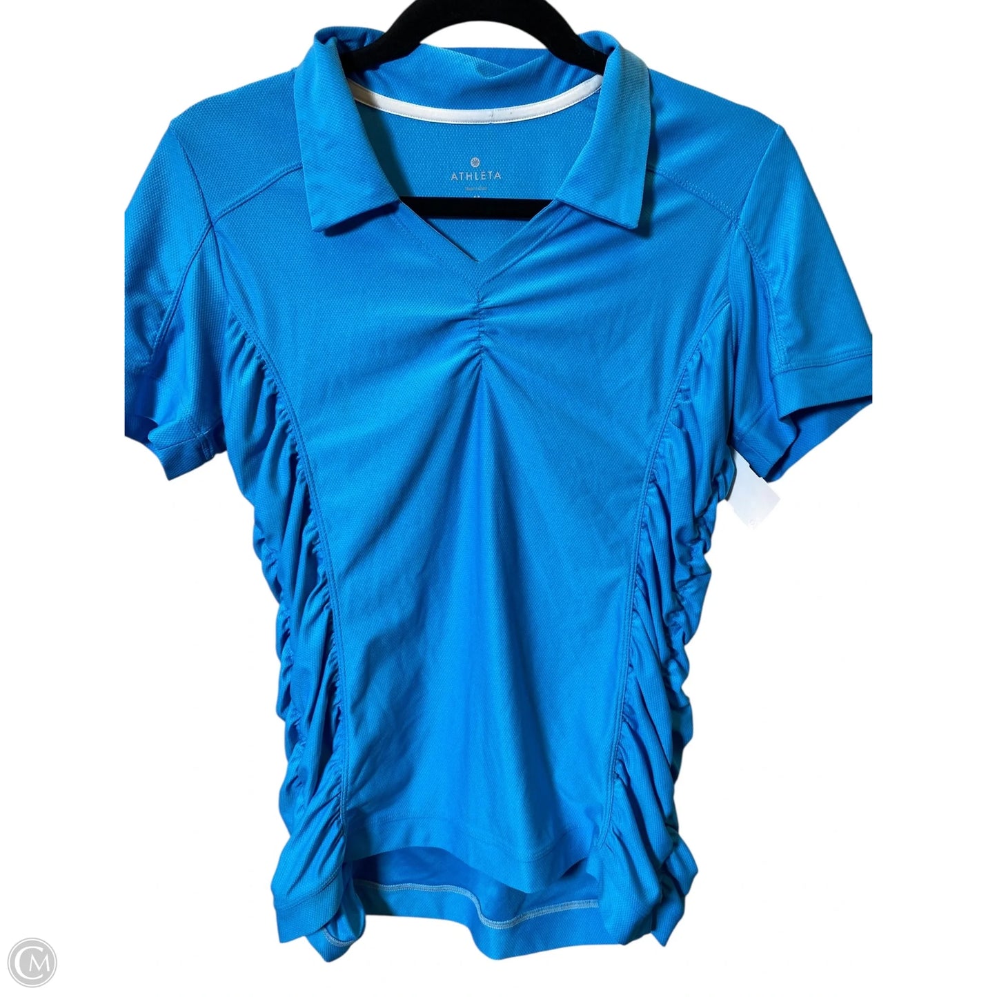 Top Short Sleeve By Athleta In Blue, Size: M