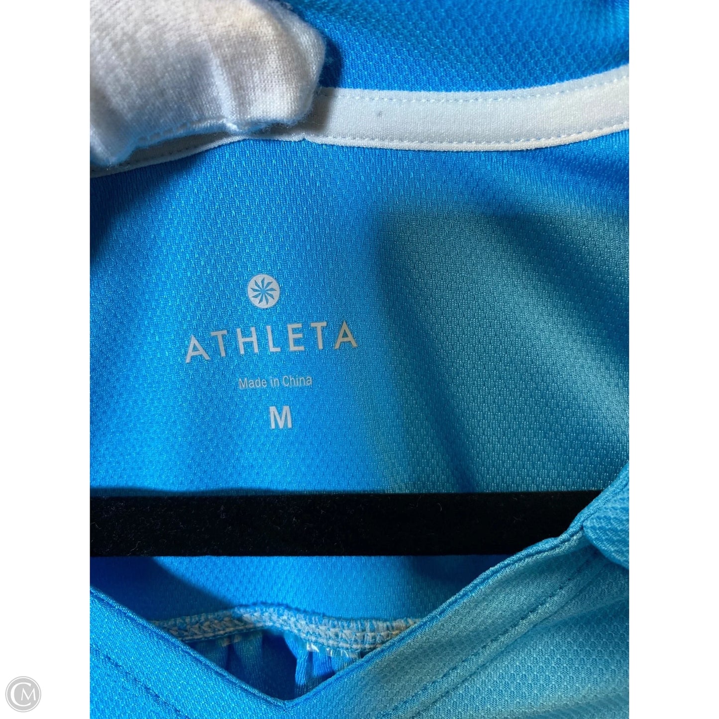 Top Short Sleeve By Athleta In Blue, Size: M