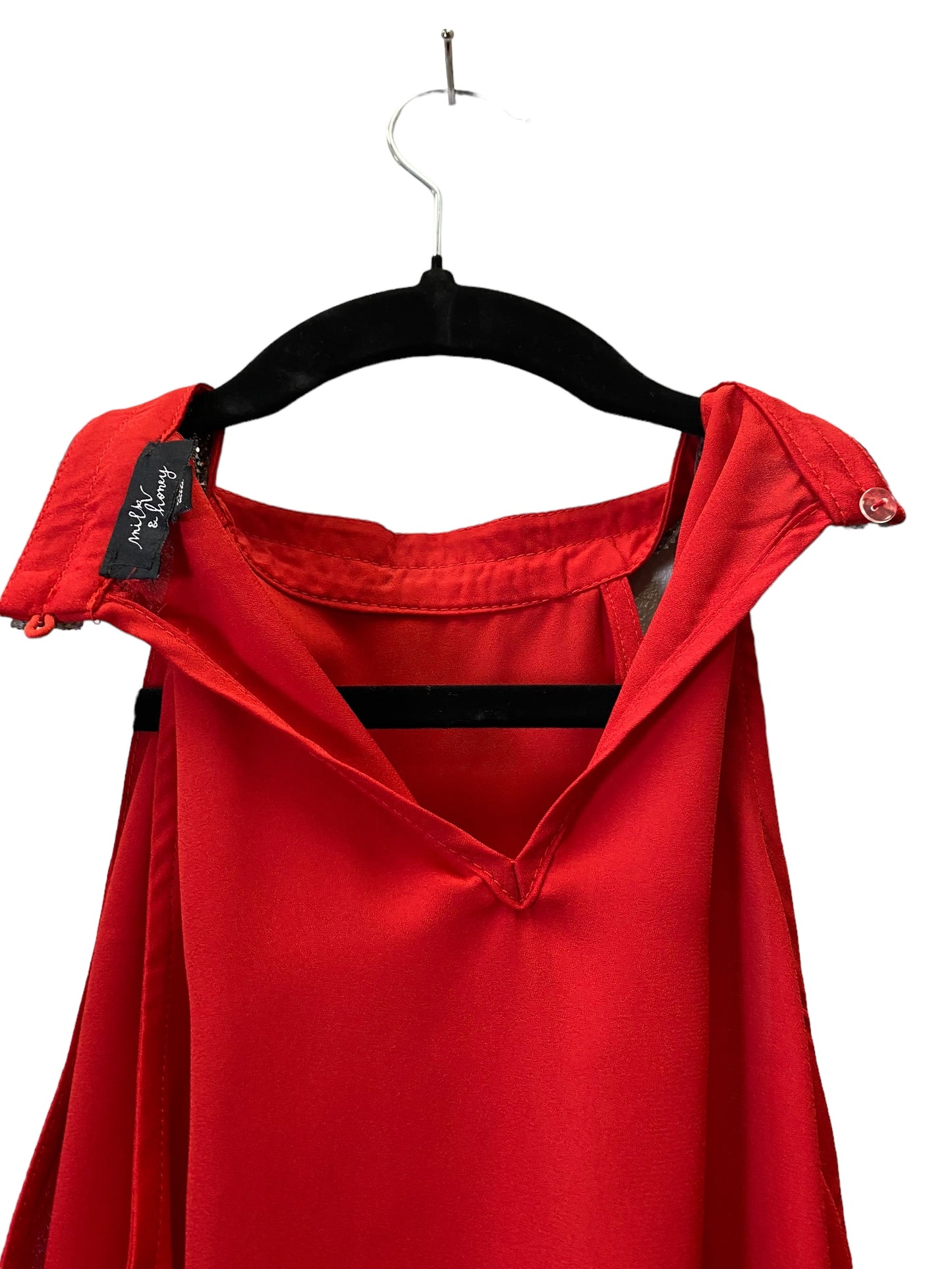 Red Top Sleeveless Cmc, Size S