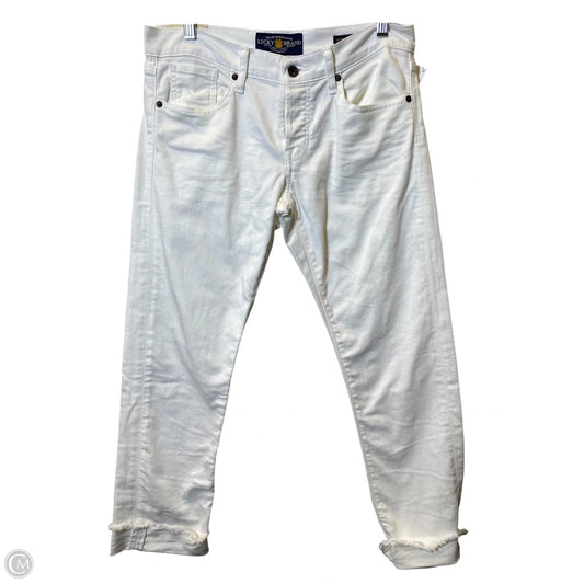 Jeans Cropped By Lucky Brand In White, Size: 6
