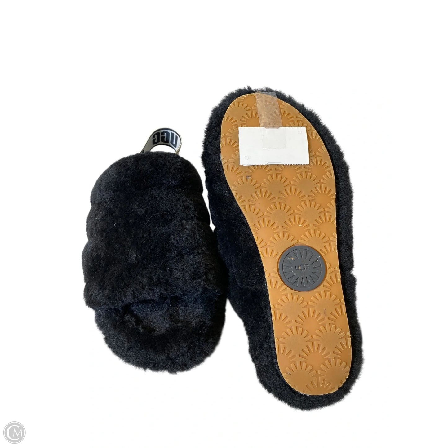 Sandals Designer By Ugg In Black, Size: 8